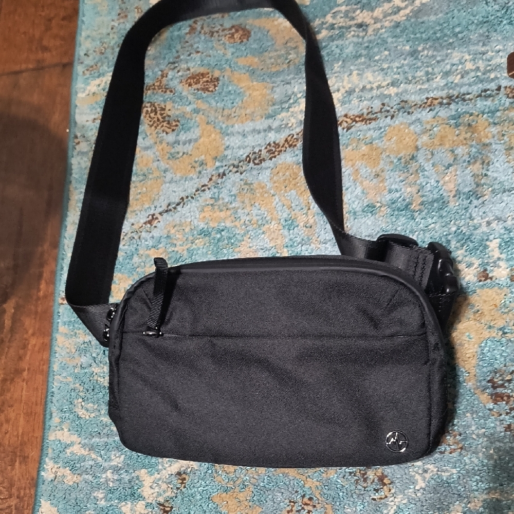 Pander Fanny Pack, Black Crossbody Bag, New Without Tags